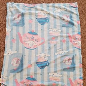 Hello Kitty Cinnamoroll Super Soft Blue  Plush Striped‎ Throw Blanket 40x50
